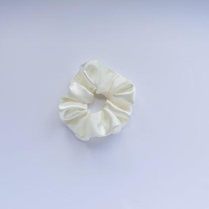 Glazed White Scrunchie